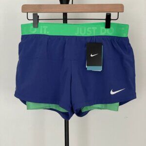 Nike Women’s Dri-Fit 2-in-1 Training Shorts Size Medium | Style 613633-486